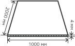 Лист нержавеющий  4х1000х2000 мм.  AISI 430 (12Х17) холоднокатаный,  просечно-вытяжной (ПВЛ)