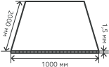 Лист нержавеющий AISI 316L 1.5х1000х2000